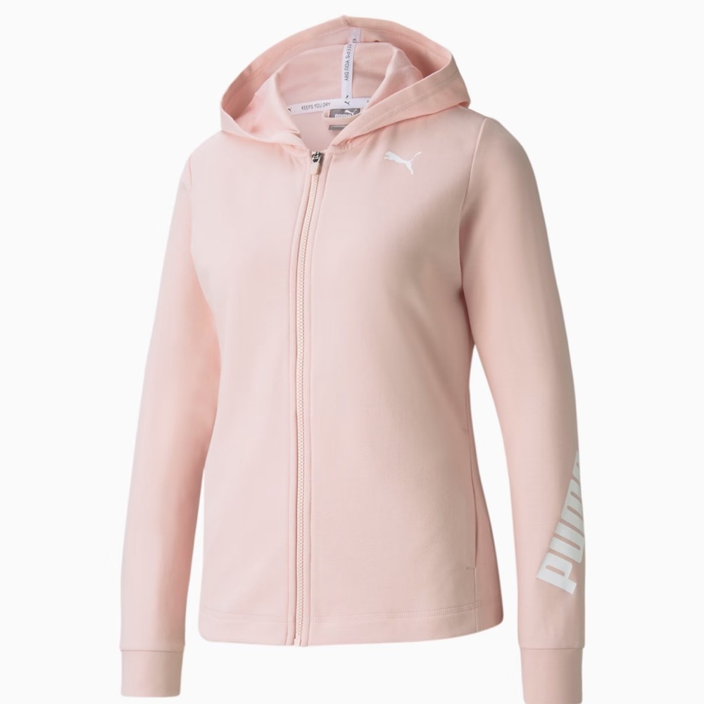 Puma Pink Zip-Up Hoodie